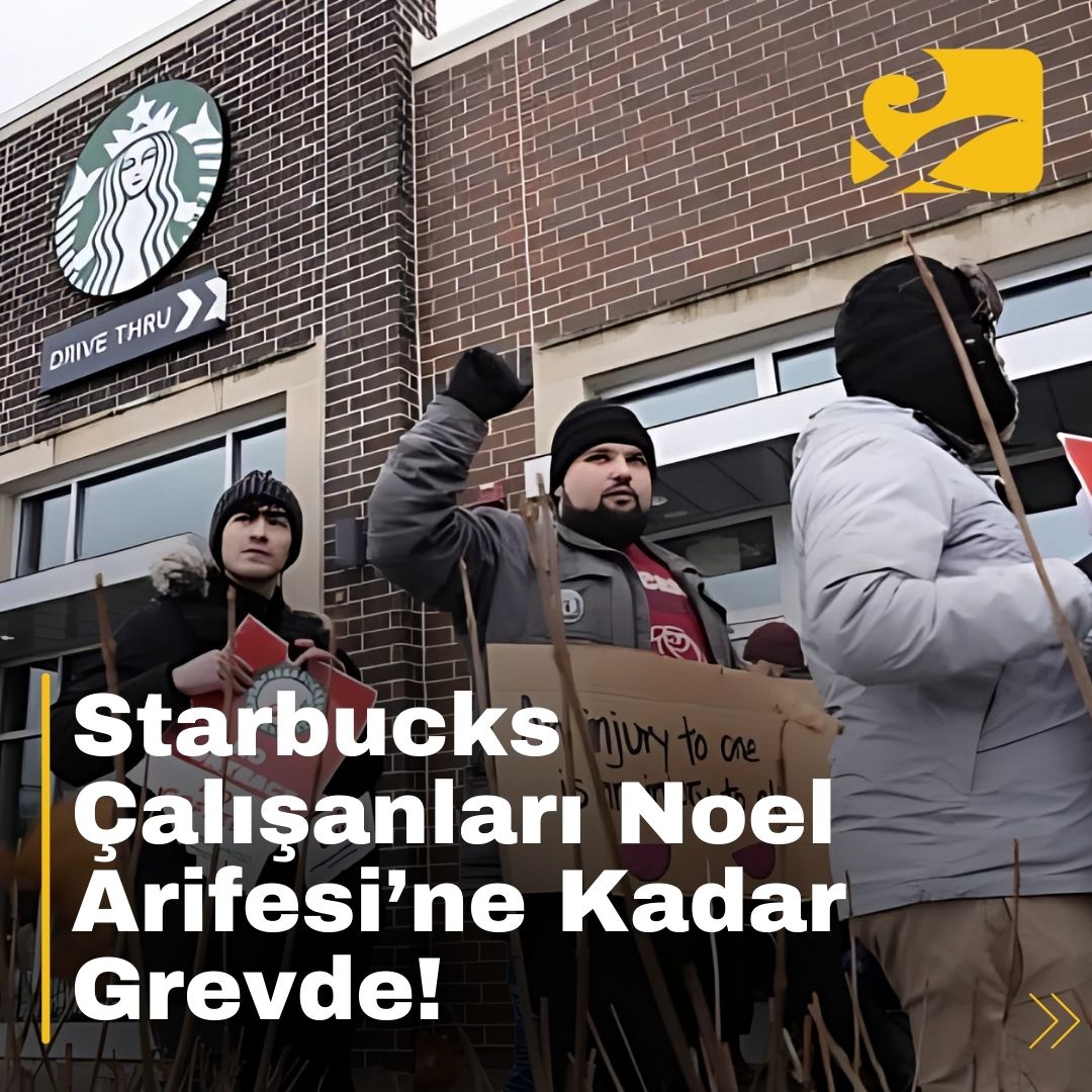 starbucks-noel-grevi Starbucks çalışanları Noel Arifesi’ne kadar grevde. Adil ücret ve iş güvencesi talep eden baristalar, Seattle, Los Angeles ve Chicago’da mücadele ediyor.
