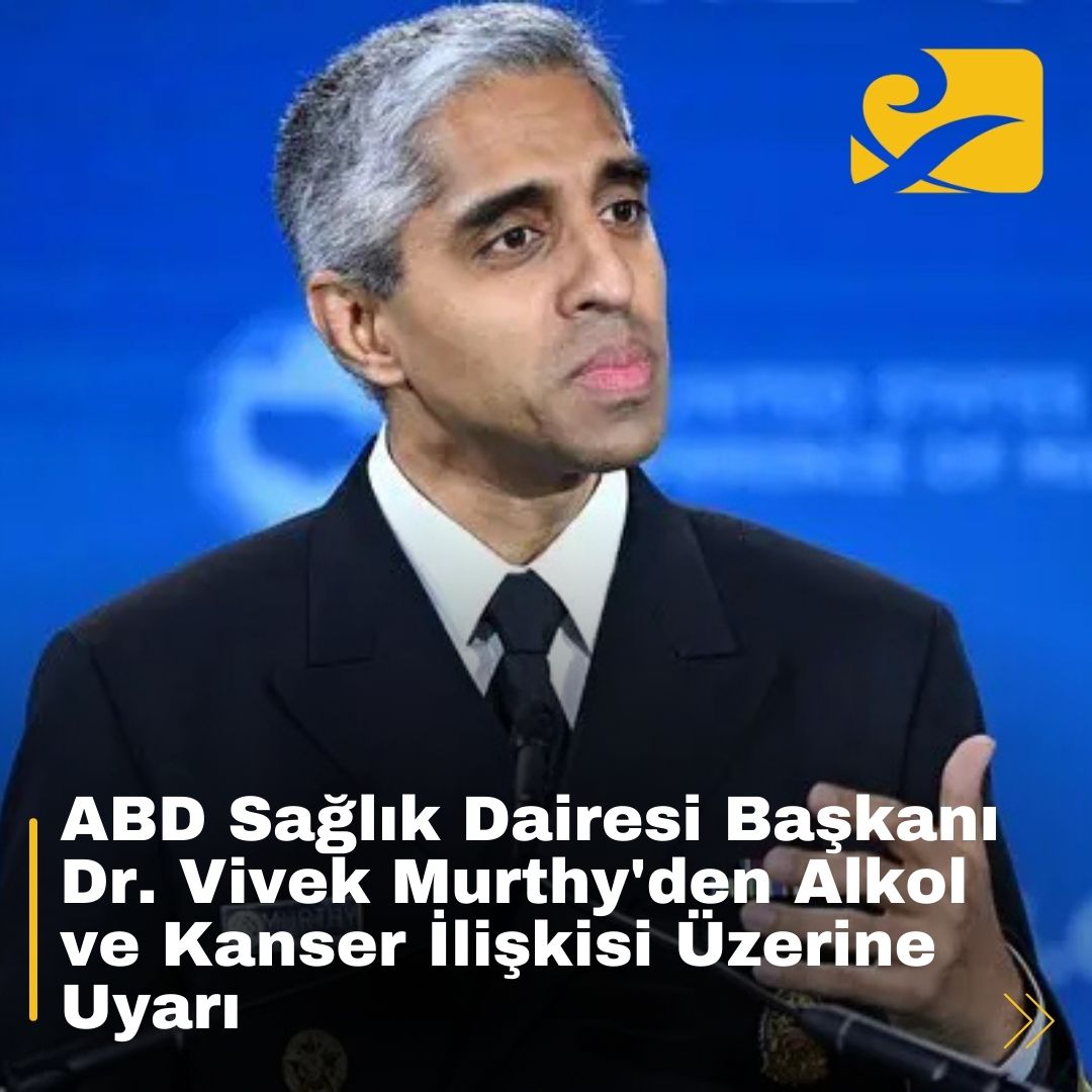 Dr. Vivek Murthy, alkolün ciddi sağlık tehlikeleri yarattığını vurguladı.