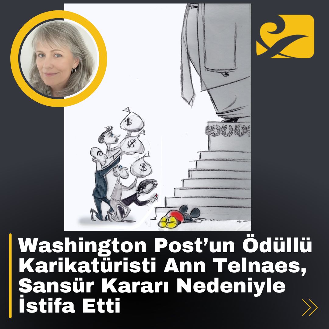 ann-telnaes-washington-post-sansur Washington Post’un ödüllü karikatüristi Ann Telnaes, sansür nedeniyle istifa etti