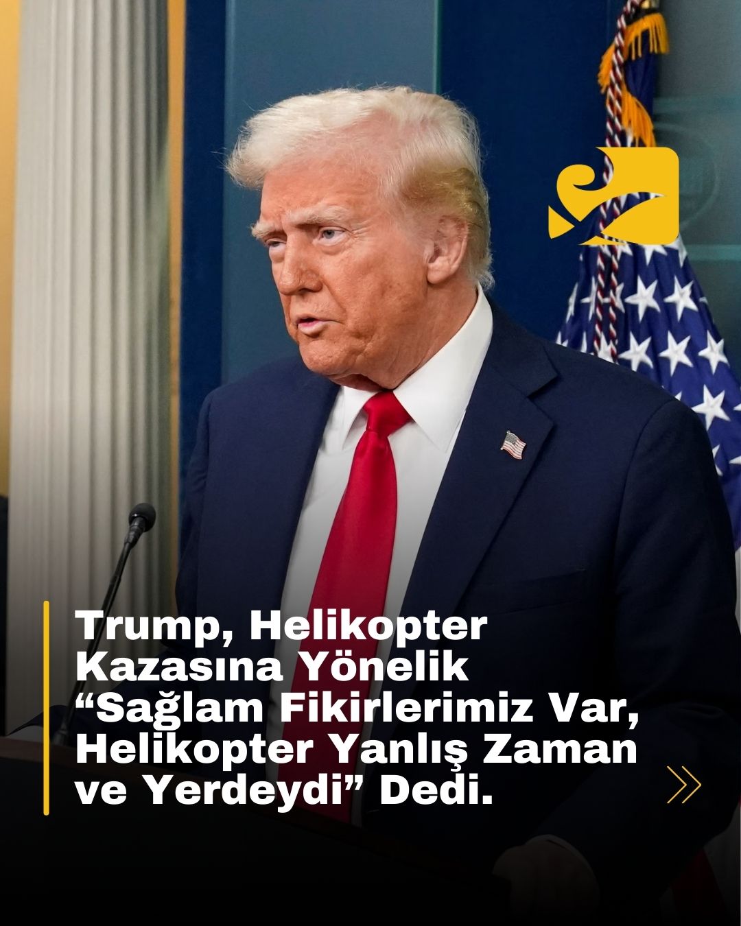 Trump, Washington’daki helikopter kazasına dair "soruşturma sürecinde sağlam fikirlerimiz var" dedi