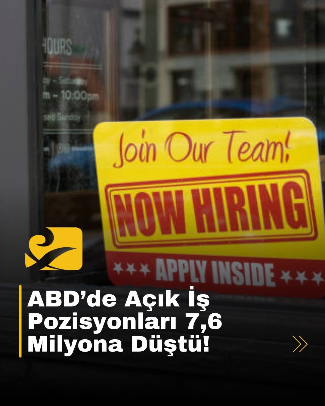 ABD’de açık iş pozisyonları 7,6 milyona düştü. İşgücü piyasasında yavaşlama sinyalleri görülüyor.