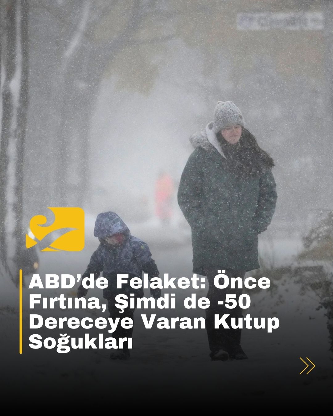 ABD’nin kuzey eyaletlerinde sıcaklık -50°C’ye kadar düştü