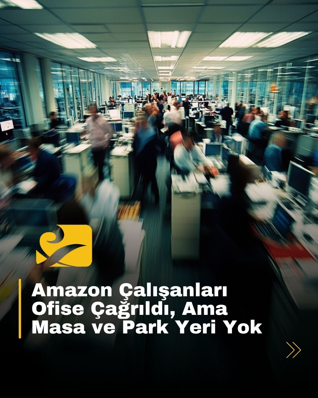Amazon çalışanları ofise döndü ama yeterli masa ve park yeri bulamıyor