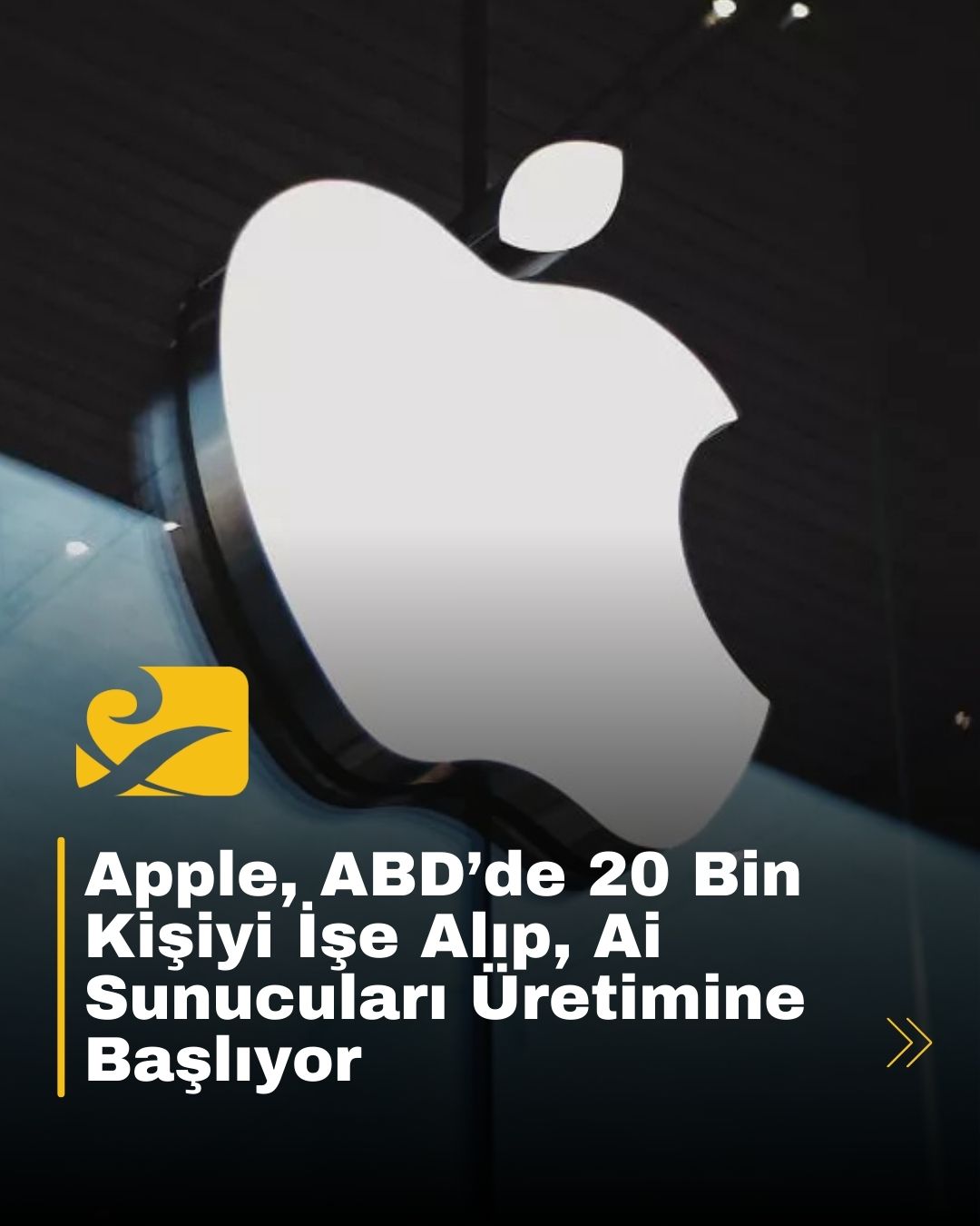 Apple, ABD’de yapay zeka sunucuları üretmeye başlayarak 20.000 kişiyi işe alacak