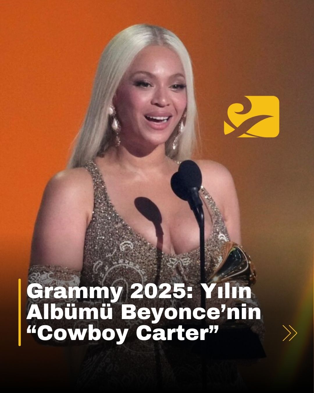 Beyonce, “Cowboy Carter” albümüyle Yılın Albümü ödülünü kazandı