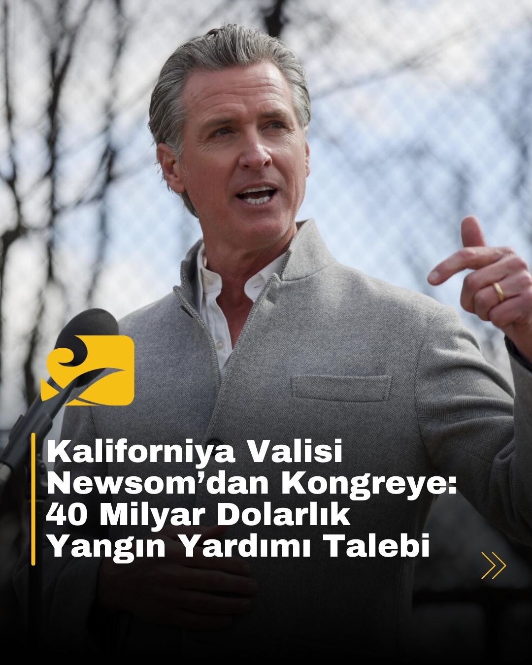 California Valisi Gavin Newsom, yangın felaketi sonrası Kongre’den 40 milyar dolar talep etti