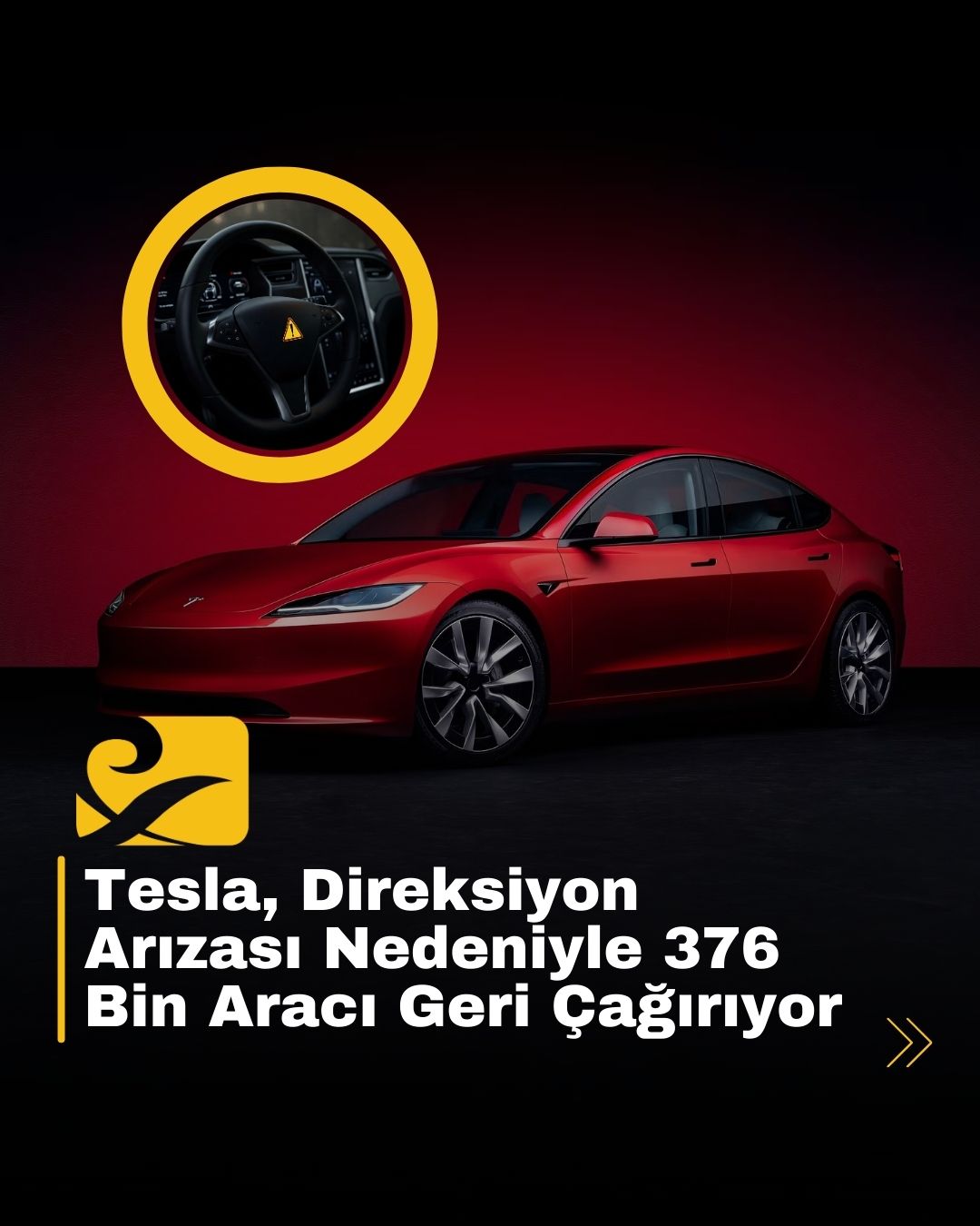 Tesla, direksiyon arızası nedeniyle 376.241 Model 3 ve Model Y’yi geri çağırıyor