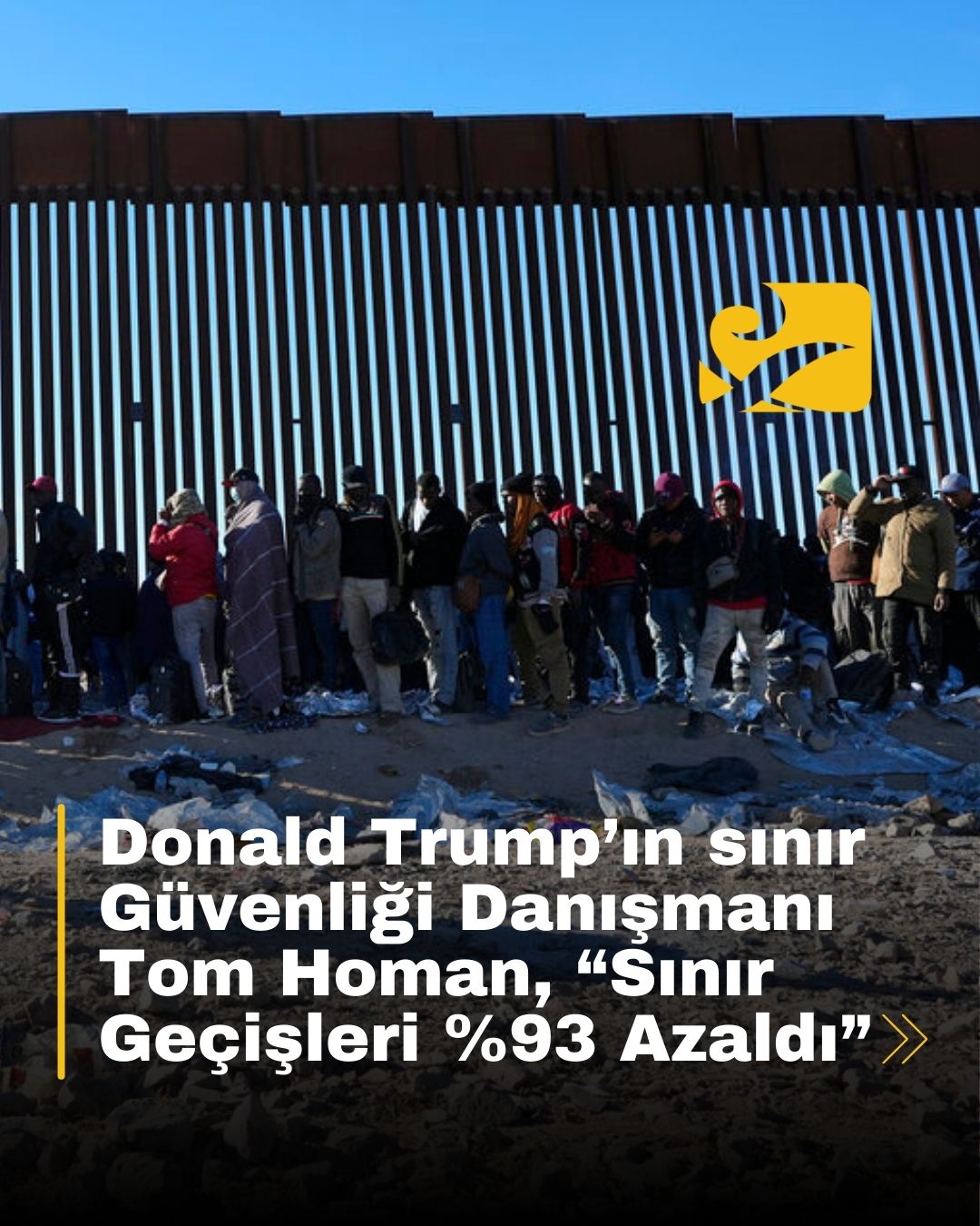 Trump yönetimi, sınır güvenliği politikalarını sıkılaştırarak yasa dışı geçişleri %93 oranında azalttığını açıkladı