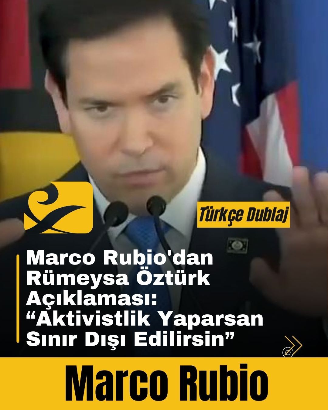 ABD Dışişleri Bakanı Marco Rubio, Rümeysa Öztürk hakkında açıklama yaptı: “Kampüslerde aktivistlik yapanlara vize vermeyeceğiz.”