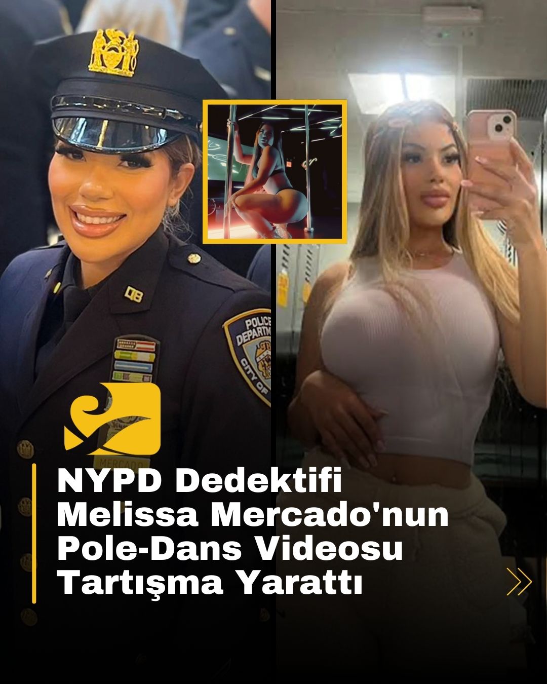 NYPD dedektifi Melissa Mercado’nun pole-dans videosu sosyal medyada tartışma yarattı