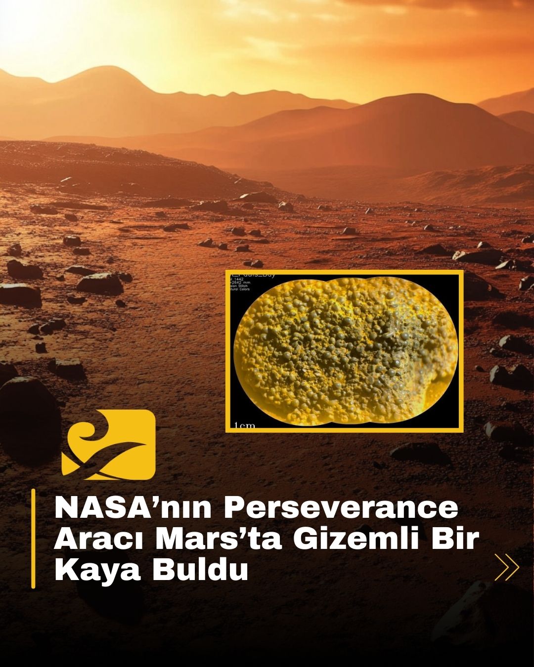 NASA’nın Perseverance aracı tarafından keşfedilen, Mars’ta yüzlerce küreden oluşan gizemli kaya formasyonu