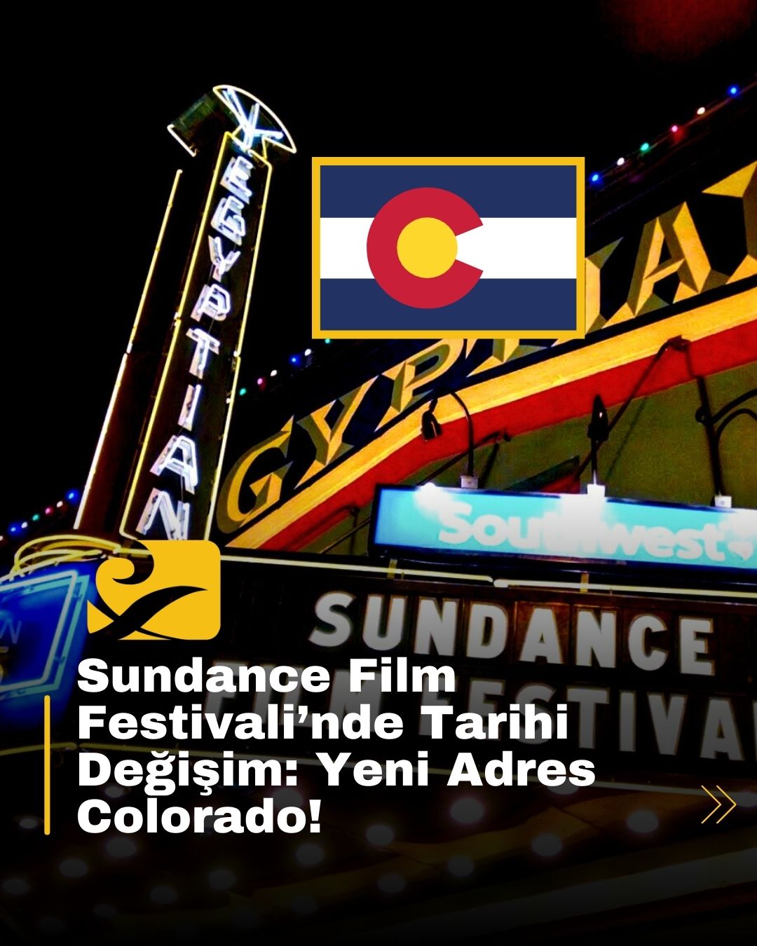 Sundance Film Festivali’nin Boulder, Colorado’ya taşınmasını simgeleyen görsel