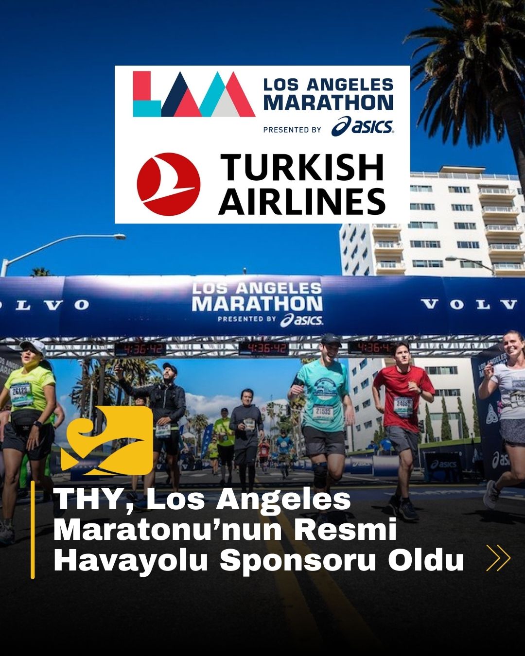 Türk Hava Yolları, Los Angeles Maratonu’nun Resmi Havayolu Sponsoru olarak etkinliğe destek veriyor