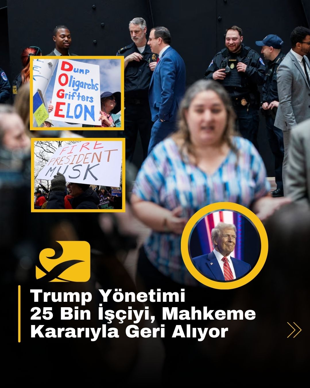 Trump yönetimi, mahkeme kararıyla 25 bin federal çalışanı geri almak zorunda kaldı