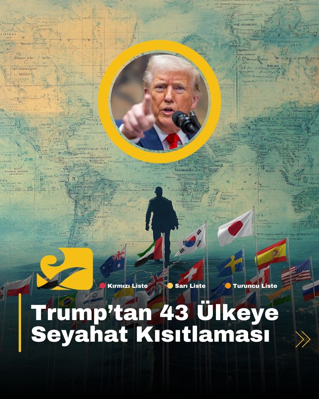 Trump yönetimi, 43 ülkeye seyahat kısıtlaması getirdi