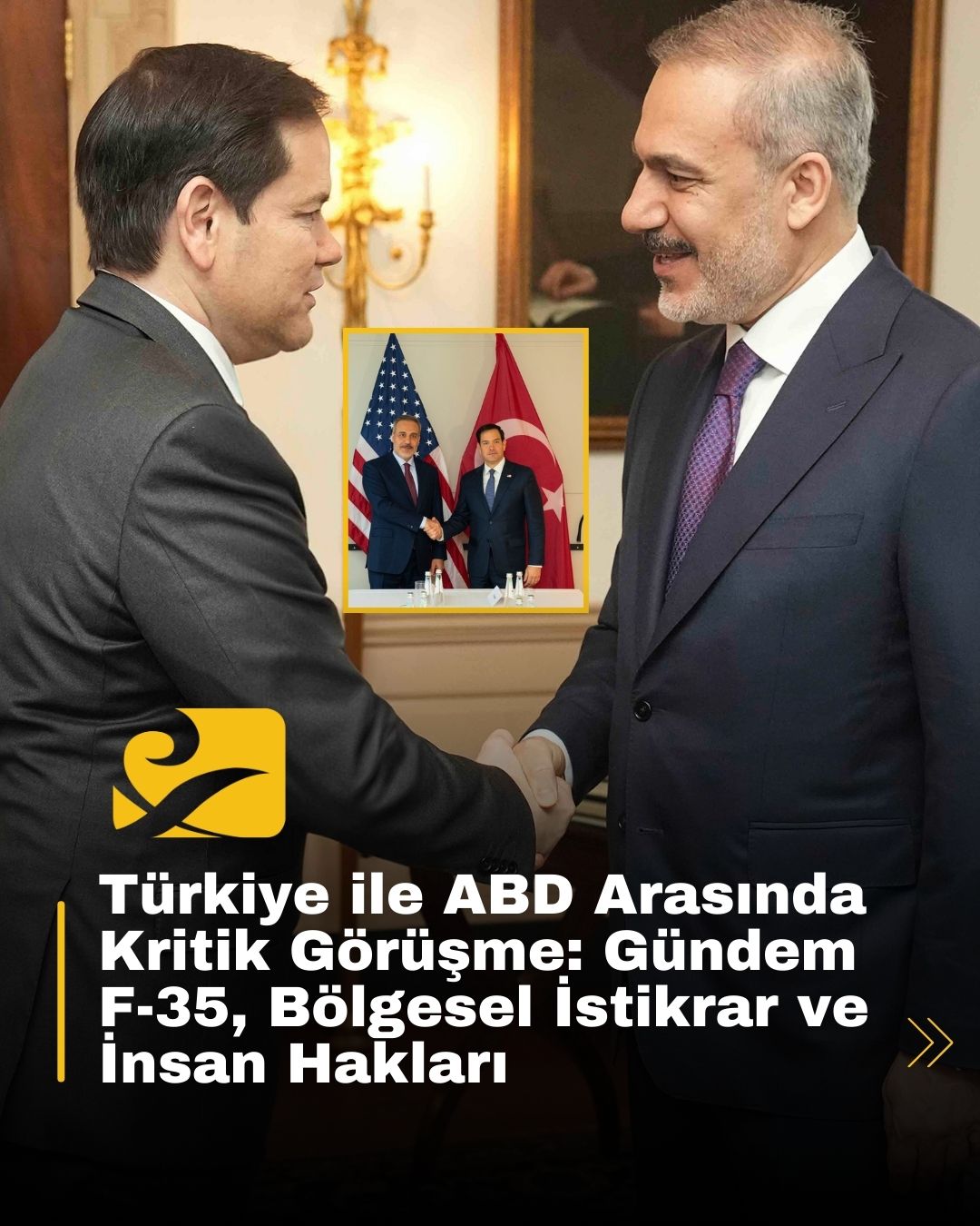 Hakan Fidan ve Marco Rubio, Washington’daki görüşmede savunma ve bölgesel barışı ele aldı