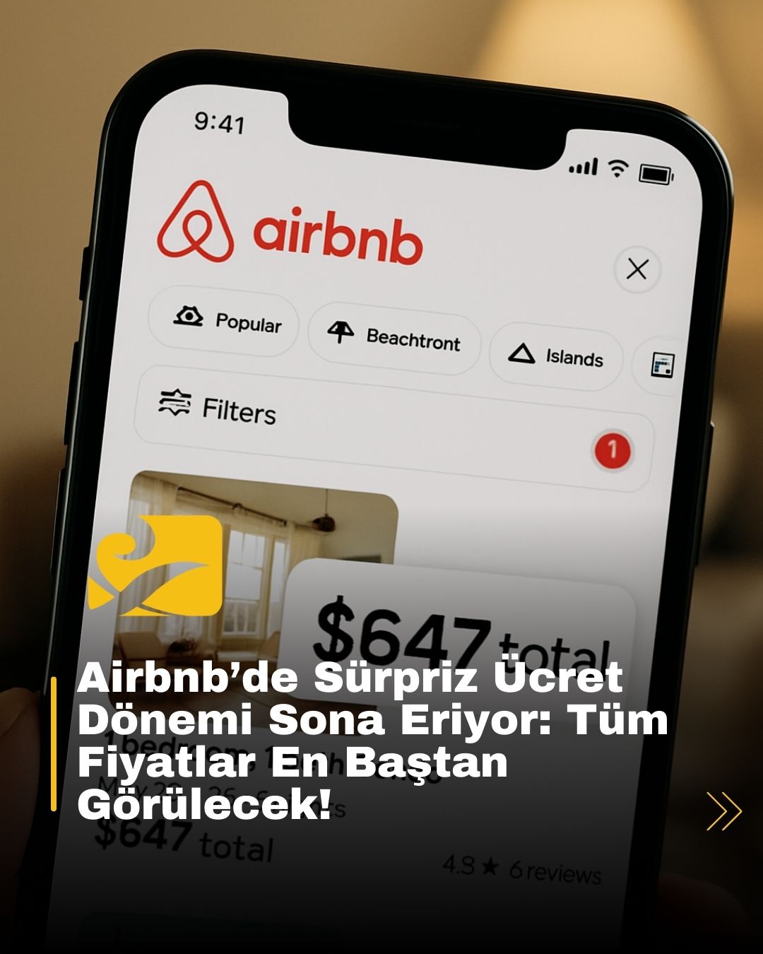 Airbnb’de yeni dönem: Tüm ücretler en baştan gösterilecek, sürpriz fiyatlara son!