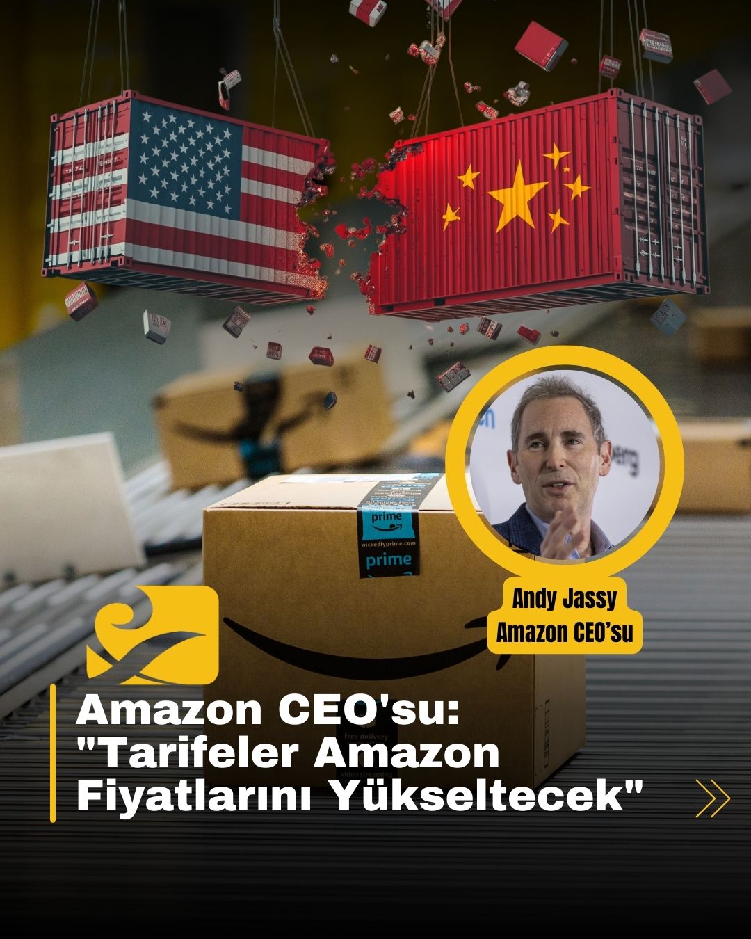 amazon-fiyat-artisi-tarife-etkisi Amazon CEO’su: Yüksek tarifeler nedeniyle fiyat artışı kaçınılmaz olabilir