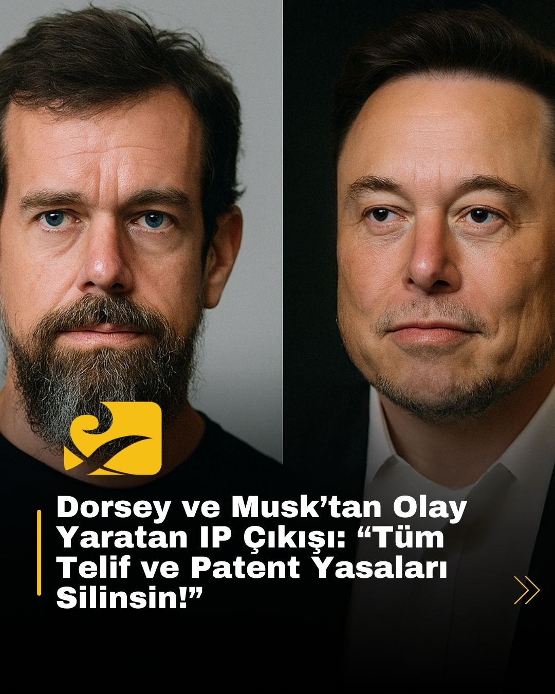 Jack Dorsey ve Elon Musk’ın fikri mülkiyet yasaları hakkındaki radikal açıklamaları, dijital dünyada geniş yankı uyandırdı