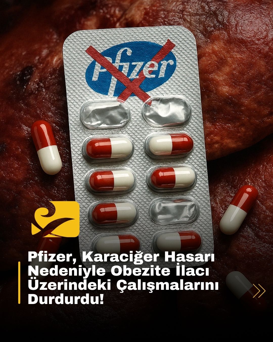 Pfizer, karaciğer hasarı riski nedeniyle danuglipron adlı zayıflama ilacının çalışmalarını durdurdu