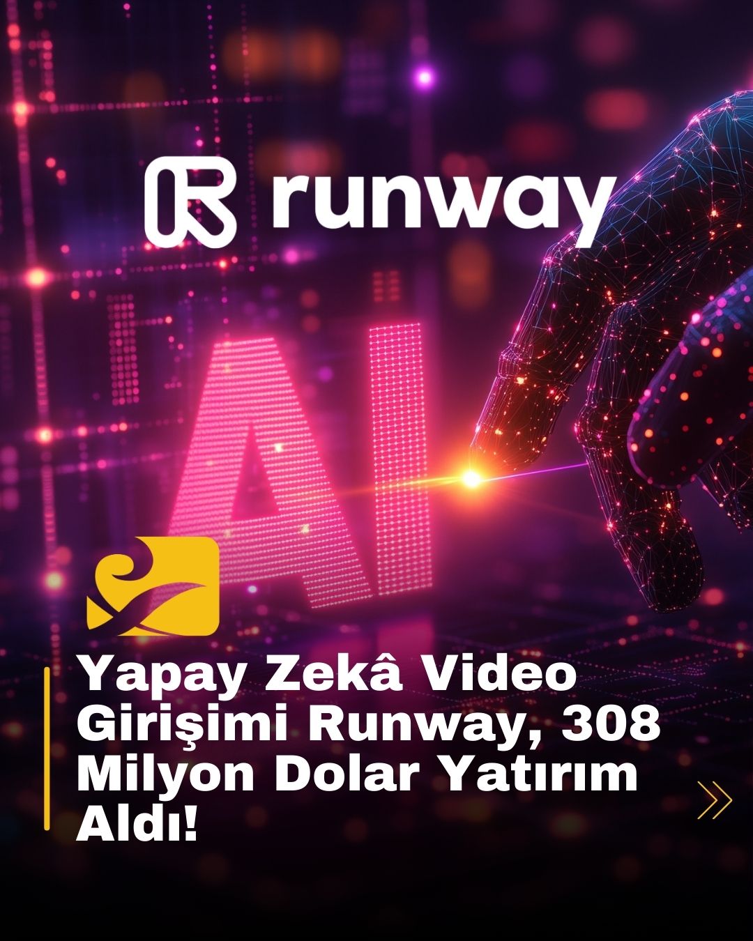 Yapay zekâ video girişimi Runway, Gen-4 modeliyle sahnelerde tutarlılık sağlayarak 308 milyon dolar yatırım aldı