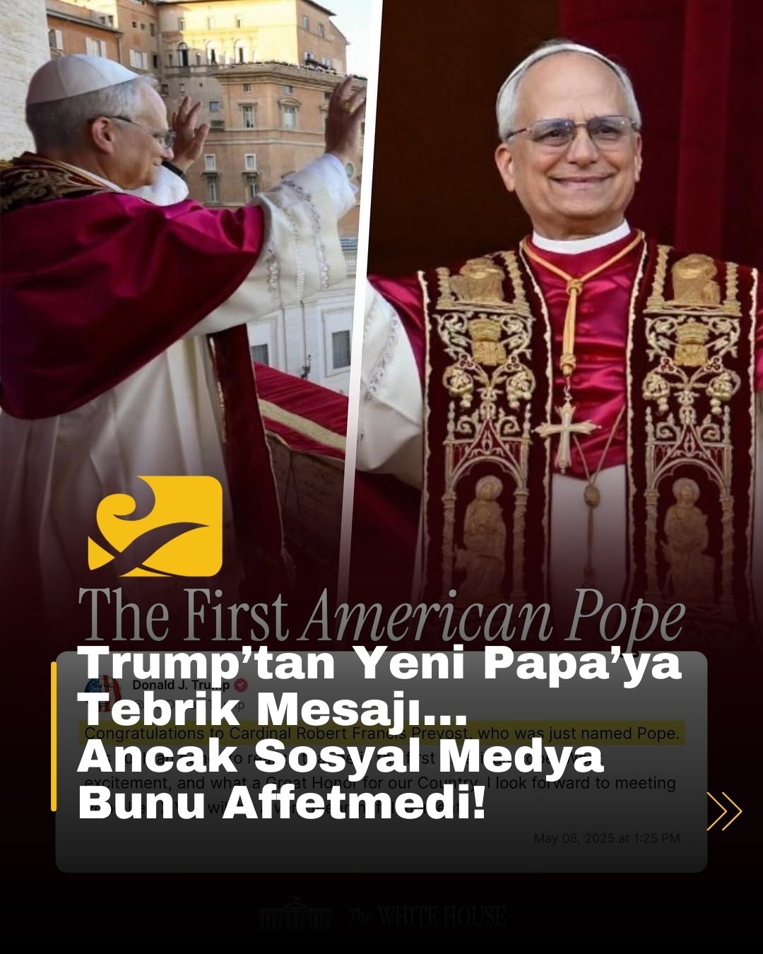 Trump’ın “ilk Amerikan papa” ifadesi sosyal medyada eleştiri topladı, Papa Leo XIV ise Vatikan’da birlik çağrısı yaptı