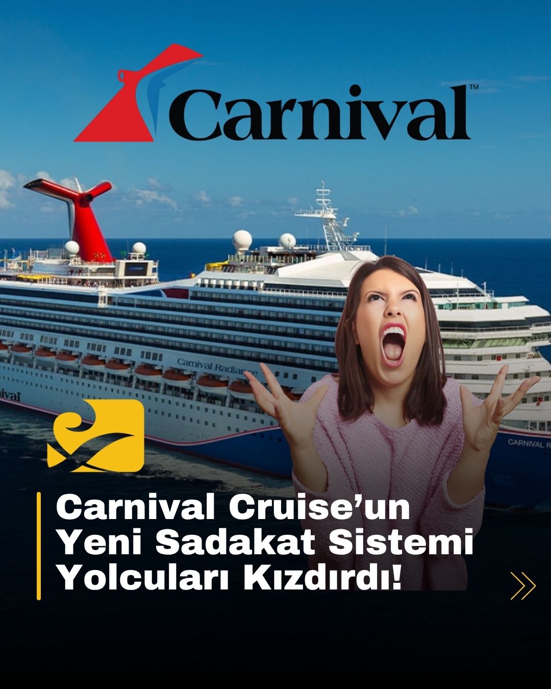 Carnival Cruise’un sadakat programındaki değişiklik yolcular arasında tartışma yarattı