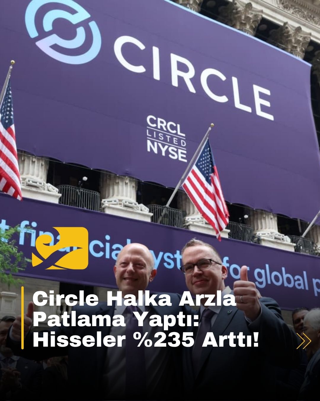 USDC'nin arkasındaki şirket Circle, IPO'da 1.1 milyar dolar topladı ve hisseleri %235 değer kazandı