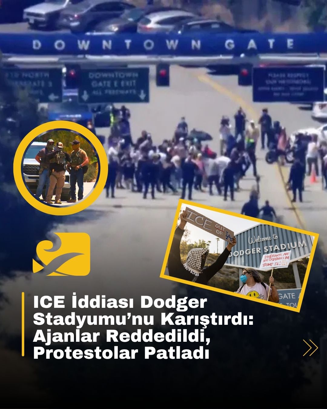 Dodger Stadyumu’na gelen federal ajanlar reddedildi, ICE “biz değildik” dedi, sosyal medya karıştı