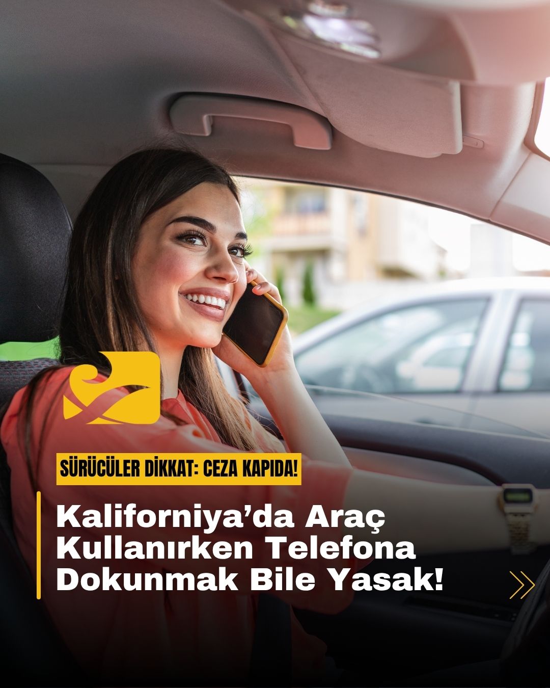 Kaliforniya’da araç kullanırken telefona dokunmak artık yasa dışı; ihlal eden sürücülere 170$’dan başlayan cezalar kesilecek