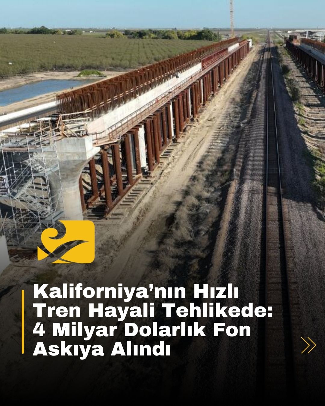Kaliforniya’nın hızlı tren projesi 16 yılda raylara ulaşamadı; şimdi 4 milyar dolarlık fon riske girdi