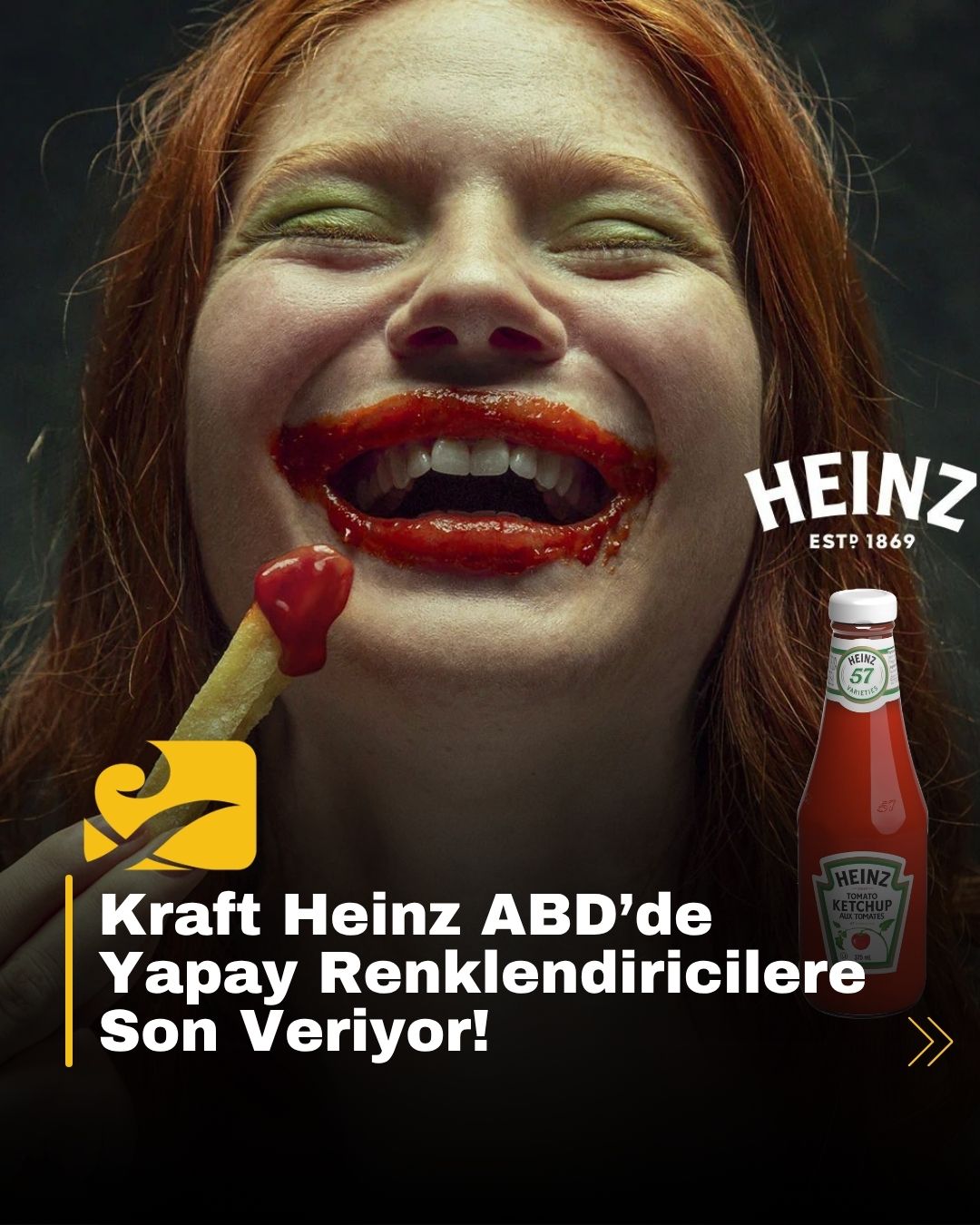 Kraft Heinz, ABD’deki tüm ürünlerinden yapay gıda boyalarını çıkarma kararı aldı. Değişim süreci hemen başlarken 2 yıl içinde tamamlanacak