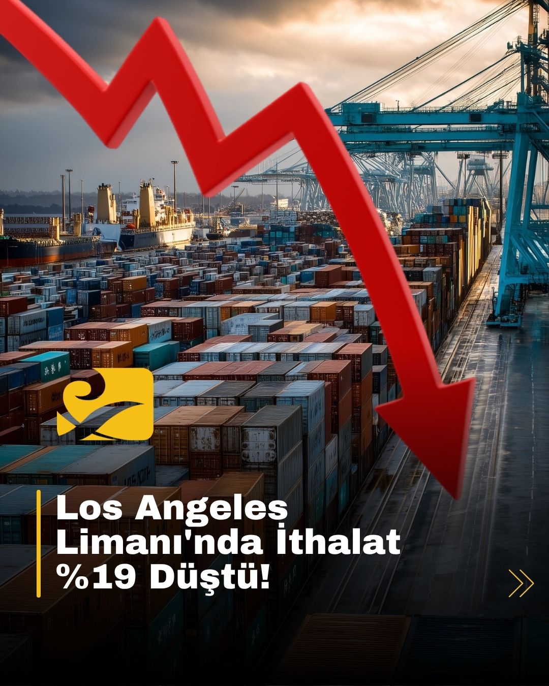 Los Angeles Limanı’nda ithalat hacmi %19 düştü, ticaret savaşları liman trafiğini yavaşlattı