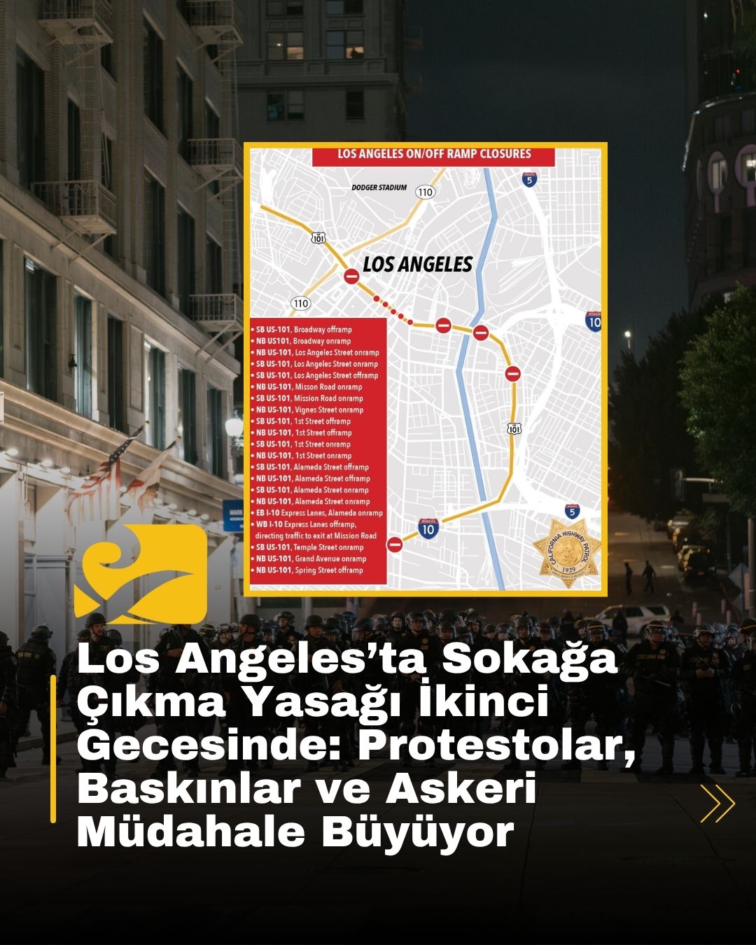Los Angeles’ta ICE operasyonları ve protestolar sonrası artan şiddet olayları, sokağa çıkma yasağı ve federal müdahale ile tırmanıyor
