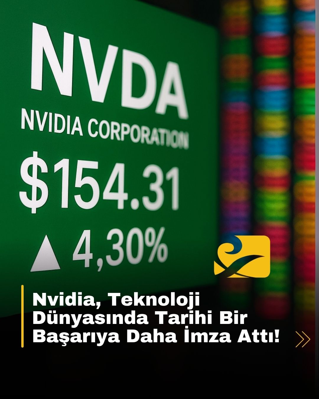 Nvidia, hisseleri $154.31’e çıkarak dünya tarihinin en değerli şirketi oldu