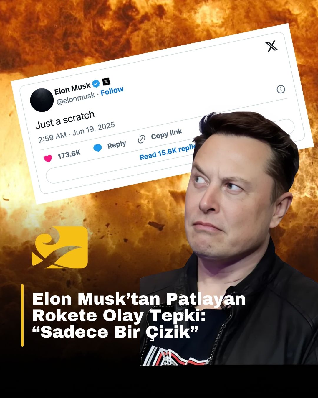 SpaceX Starship roketi test sırasında patladı; Elon Musk “Just a scratch” diyerek tepki verdi