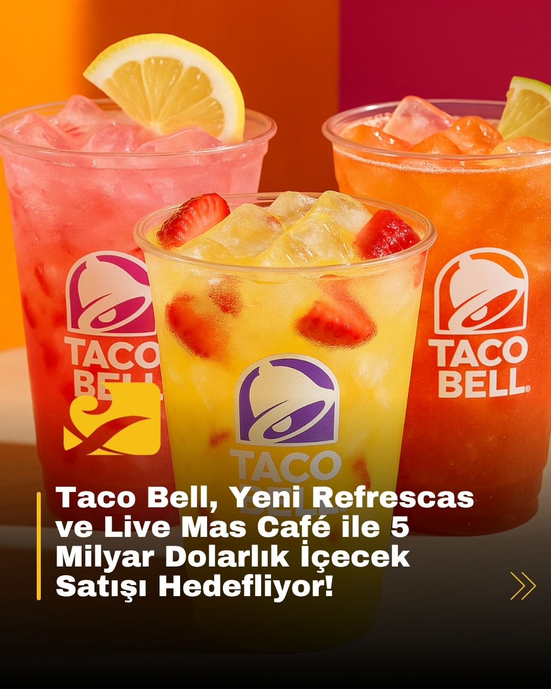 Taco Bell’in Refrescas menüsü ve Live Mas Café konseptiyle hedef büyütmesi