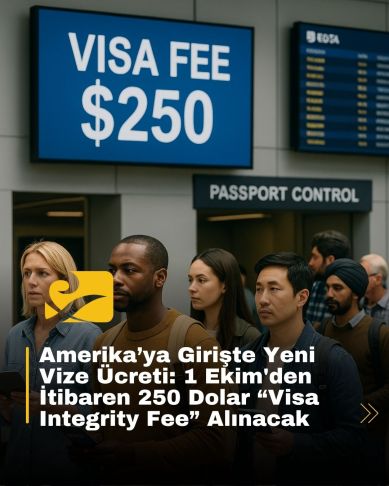 ABD havaalanında check-in sırasında sırada bekleyen yolcular, yeni vize ücretinden etkilenecek