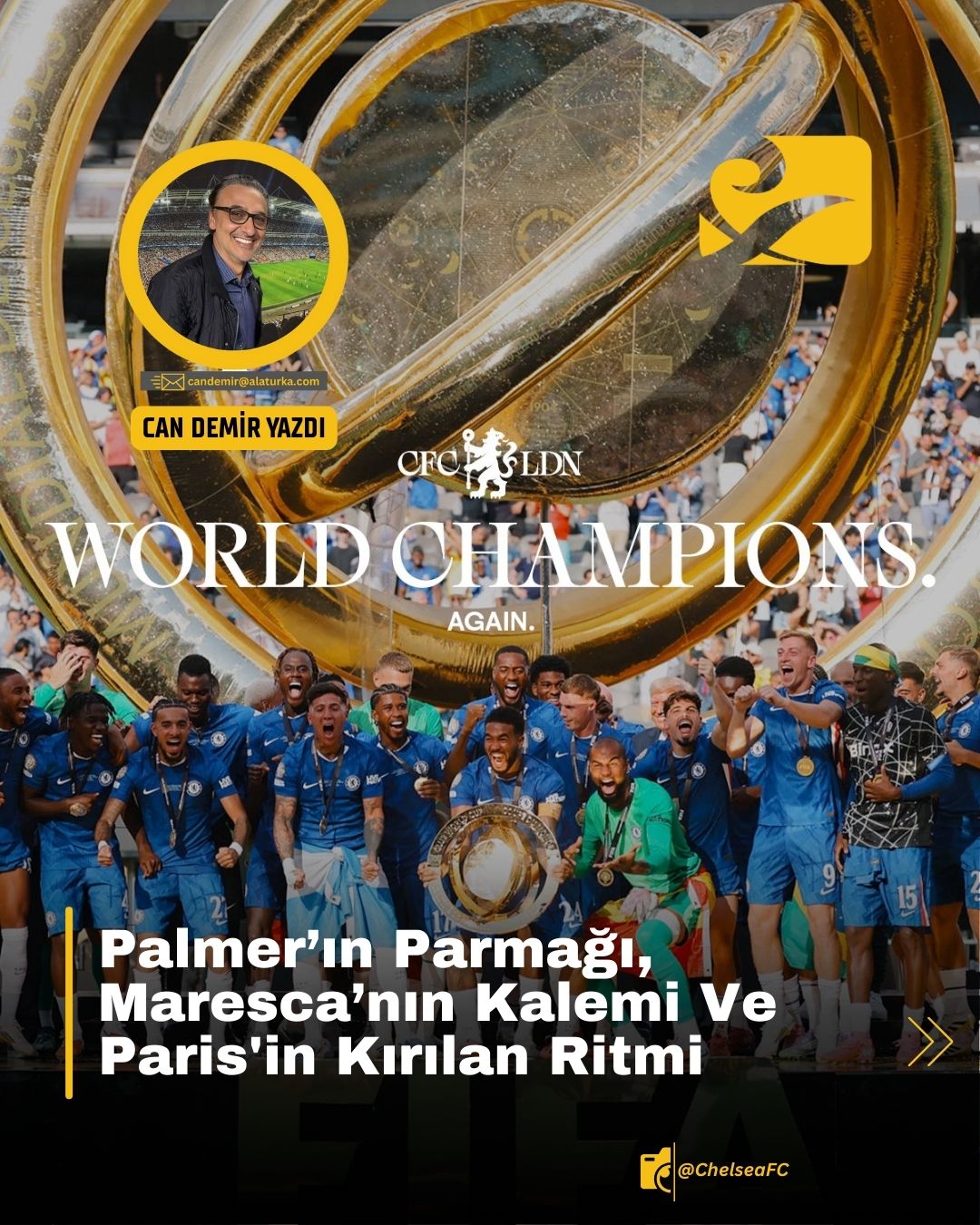 Chelsea-PSG maçında Enzo Maresca’nın taktiksel zaferi ve Cole Palmer’ın yaratıcı oyunu