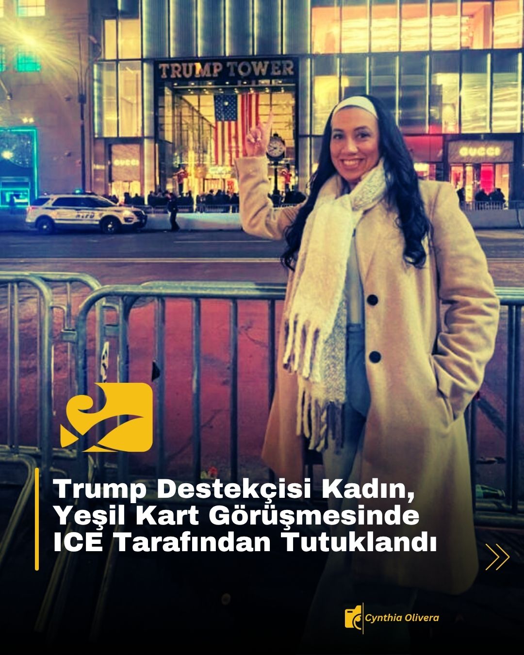 USCIS binasında yeşil kart görüşmesinden sonra ICE tarafından gözaltına alınan göçmen kadın