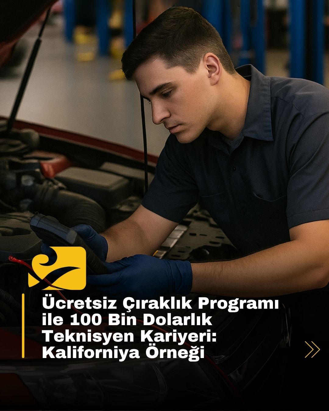 Kaliforniya'da ücretsiz çıraklık programı ile gençler teknisyen olarak yetiştiriliyor. Programın sonunda iş garantisi ve yüksek maaş var