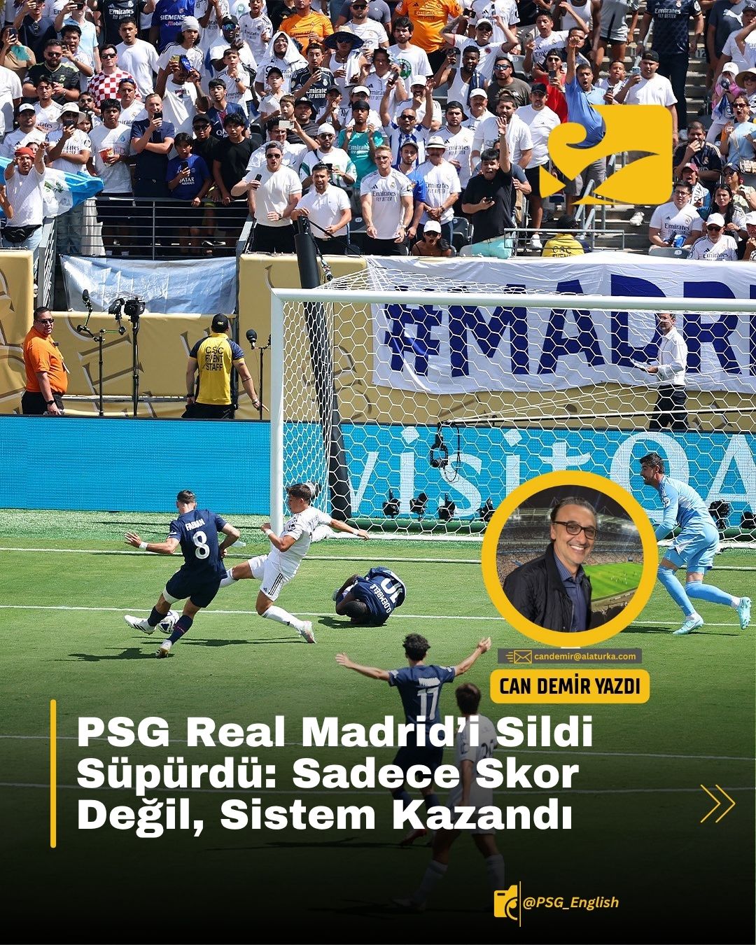 PSG’nin Real Madrid karşısında aldığı 4-0’lık tarihi galibiyet ve taktiksel üstünlüğü