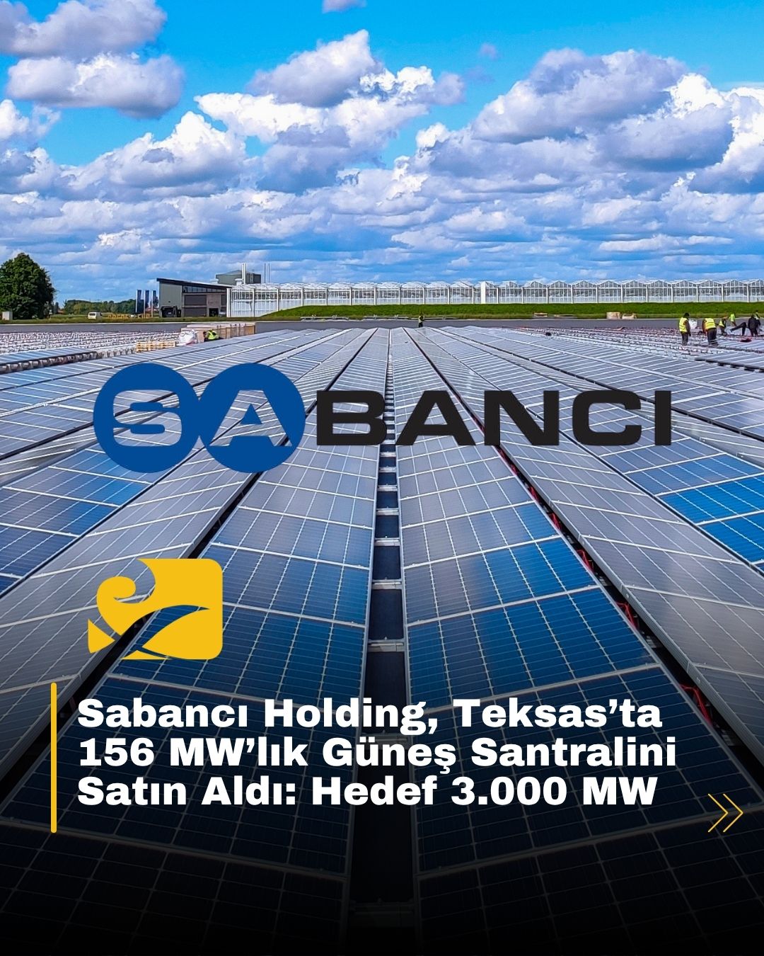 Sabancı Holding’in Teksas’ta satın aldığı 156 MW kapasiteli Pepper GES ve hedeflenen 3.000 MW yenilenebilir enerji portföyü