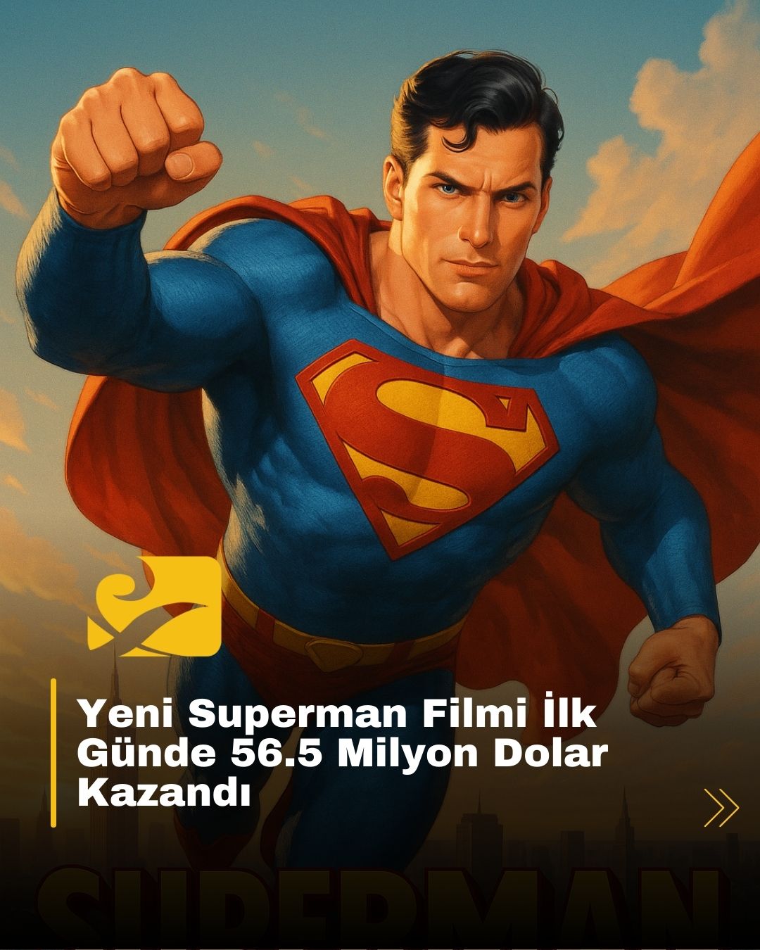 Warner Bros. ve DC Studios’un yeni Superman filmi, ilk gününde tam 56.5 milyon dolar hasılat elde etti.