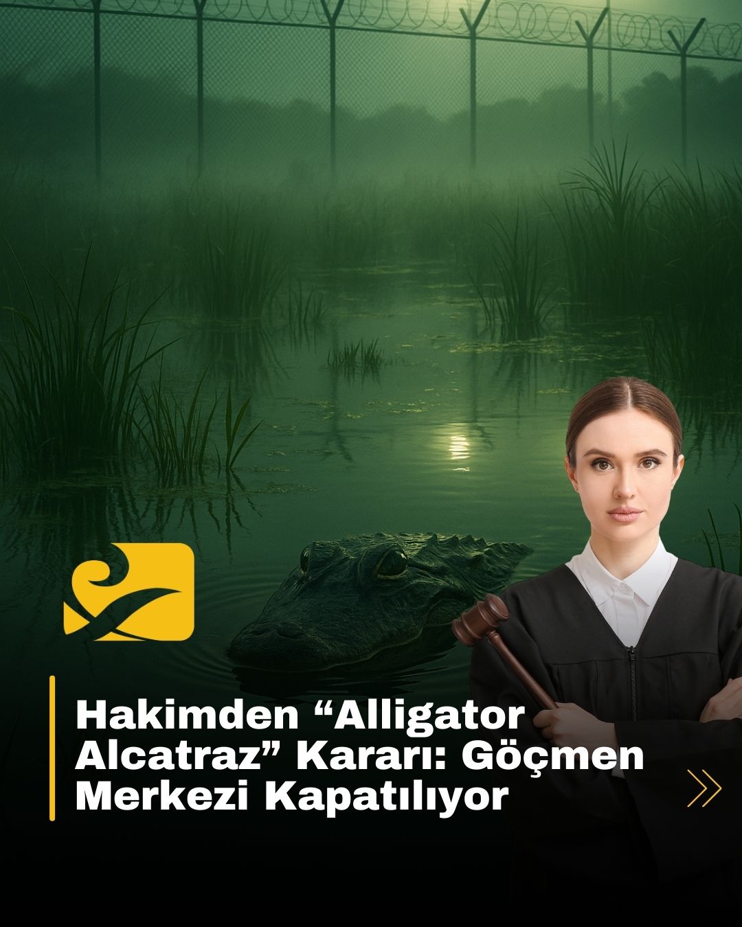 Federal bir hakim, Everglades’deki tartışmalı “Alligator Alcatraz” göçmen merkezine yeni transferleri ve inşaatı durdurdu.