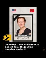California Türk toplumunun kaybı Bilge Arda’nın anısına hazırlanmış sade bir portre görseli
