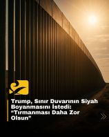 ABD-Meksika sınırında siyaha boyanmış devasa duvar, sıcak güneş altında caydırıcı önlem