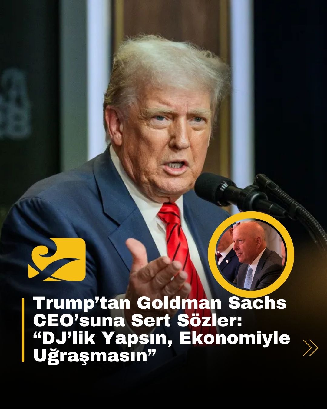 trump-goldman-sachs-dj-tartisma Trump, Goldman Sachs CEO’su David Solomon’a “DJ’lik yap” diyerek tarife raporunu eleştirdi.
