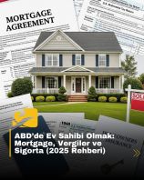 ABD’de Ev Sahibi Olmak: Mortgage, Vergiler ve Sigorta (2025 Rehberi)