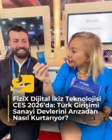 CES 2026'da sahne alan Türk girişimi FiziX, yapay zeka destekli dijital ikiz teknolojisi ile sanayide arızaları aylar öncesinden haber veriyor.
